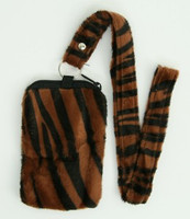 Zebra brown mobile bag
