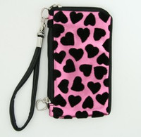 Heart pink mobile bag