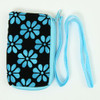 Flower blue mobile bag 