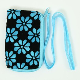 Flower blue mobile bag 