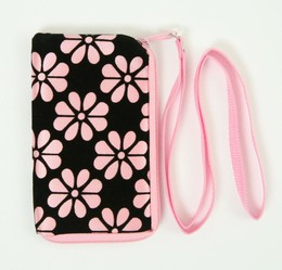 Flower L-pink mobile bag