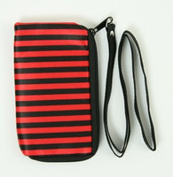 Stripe black-red mobile bag