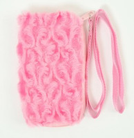F plain L-pink mobile bag