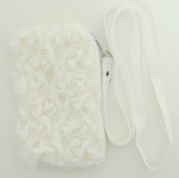 Plain white mobile bag