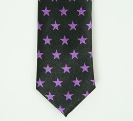 Stars purple necktie accessory