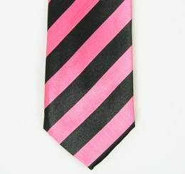 Stripe pink necktie accessory