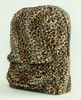 Leopard brown fluffy rucksack