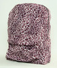 Leopard pink fluffy rucksack