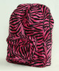Zebra pink fluffy rucksack