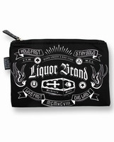 Hold fast stay gold liquorbrand cosmetic bag