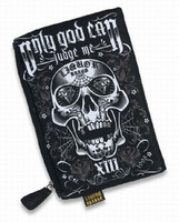 Only god skull liquorbrand cosmetic bag