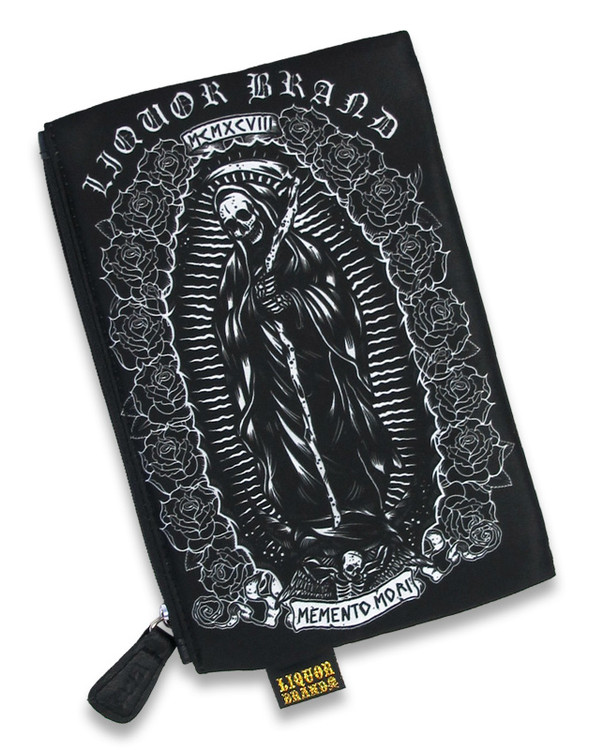 San muerte liquorbrand cosmetic bag