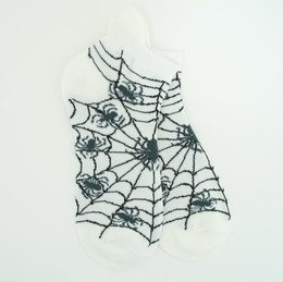 Spiderweb white socks accessory