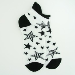 Stars white socks accessory