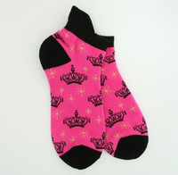 Crown pink socks accessory