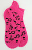 Music pink socks accessory