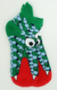 Monster green-blue socks accessory