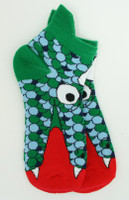 Monster green-blue socks accessory