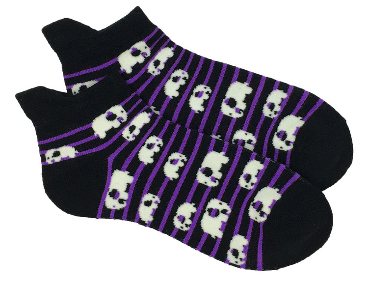 Elephant stripe purple socks accessory
