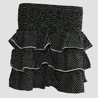 Mini skirt sailor dot black-white sailor mini skirt