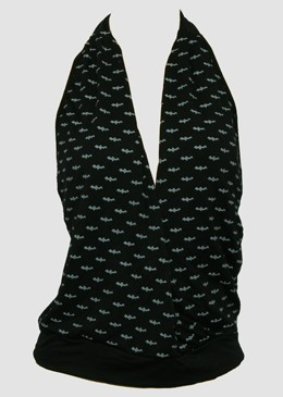 Front - OL bat black-grey top diva top