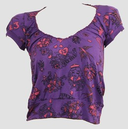 Front - OIB diva purple H top diva top