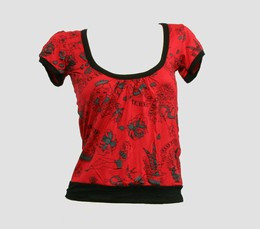 Front - OIB diva red top diva top
