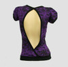 Back - OIB punk flower purple top diva top