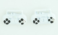 C stereo white colorful stud