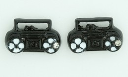 C stereo black colorful stud