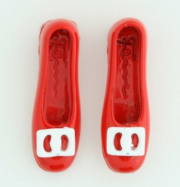 C lady shoes red colorful stud
