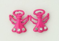 C angel pink colorful stud