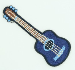 S guitar blue medium patch
