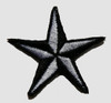 S 3D star black-white