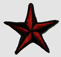 S 3D star black-red