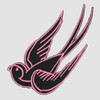S long swallow pink left