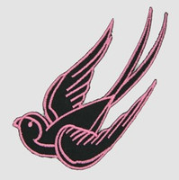 S long swallow pink left