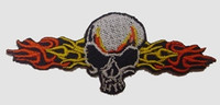 S skull fire H medium patch