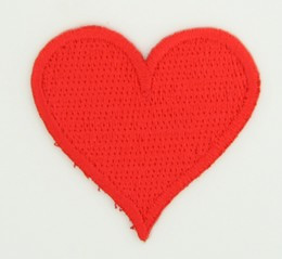 S heart medium patch