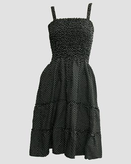 EB dot black-white elastic dress