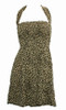 Front EB leopard L brown elastic dress