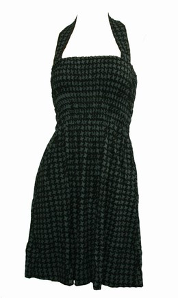 Front EB classic grey elastic dress