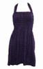 Front EB classic purple elastic dress