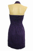 Back EB classic purple elastic dress