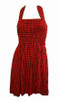 Front EB classic red elastic dress