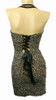 Back - S lace leopard brown S sexy dress
