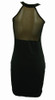 Back - S V black sexy dress