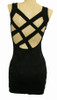 Back - S double cross sexy dress