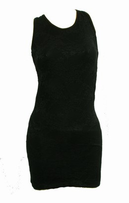 Front - S cross rose sexy dress