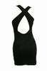Back - S cross rose sexy dress